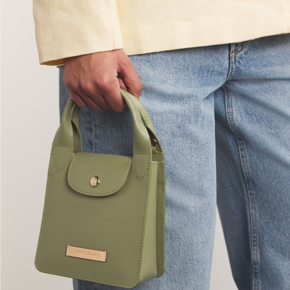 Longchamp Green Extra Small Leather Le Pliage Du Jardinier Bag - Picture 4 of 14